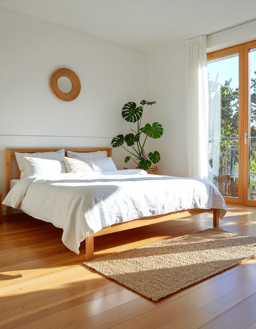 Natural bamboo flooring - 30 bedroom bamboo flooring ideas