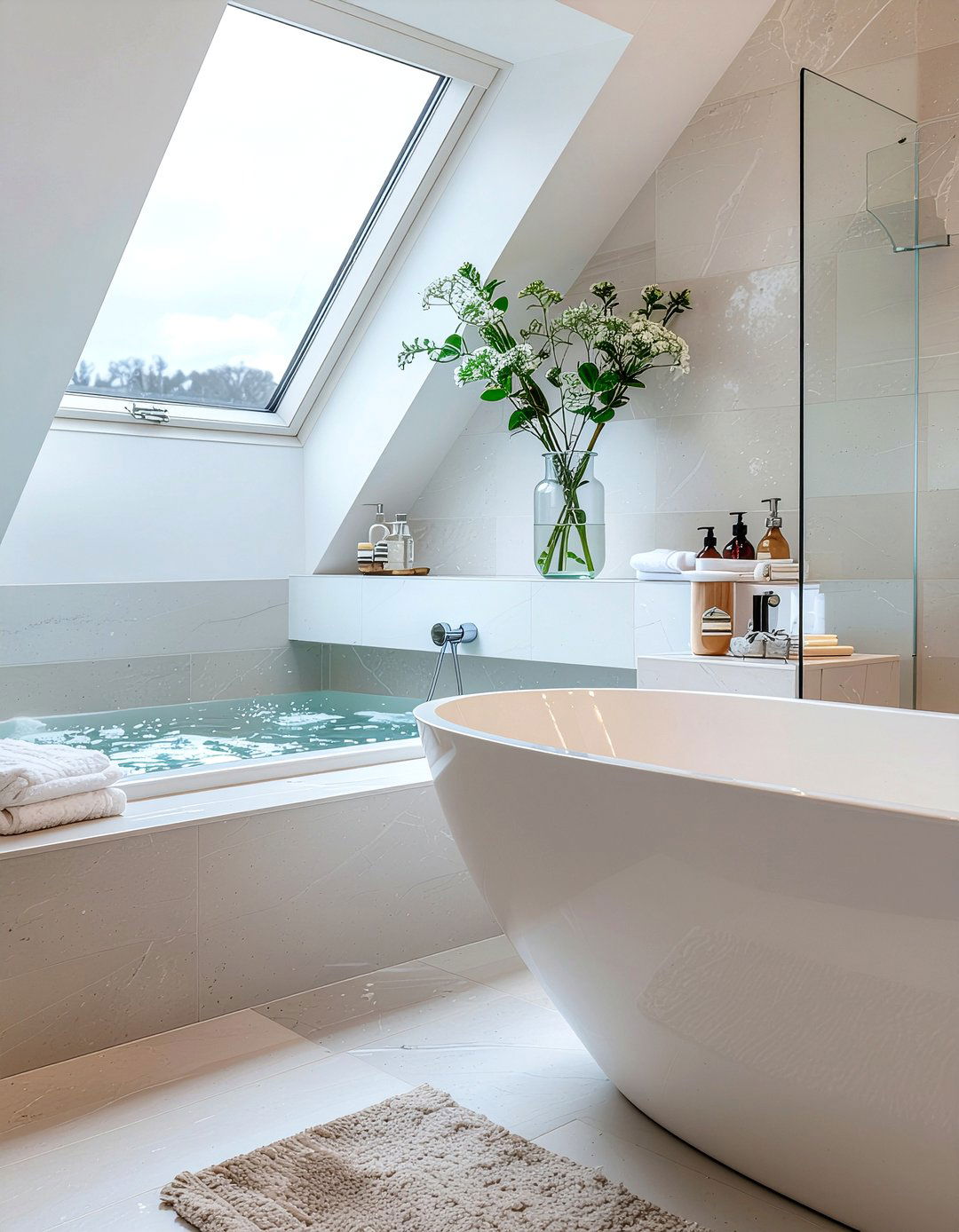 Natural light bathroom window - 30 bathroom expansion ideas