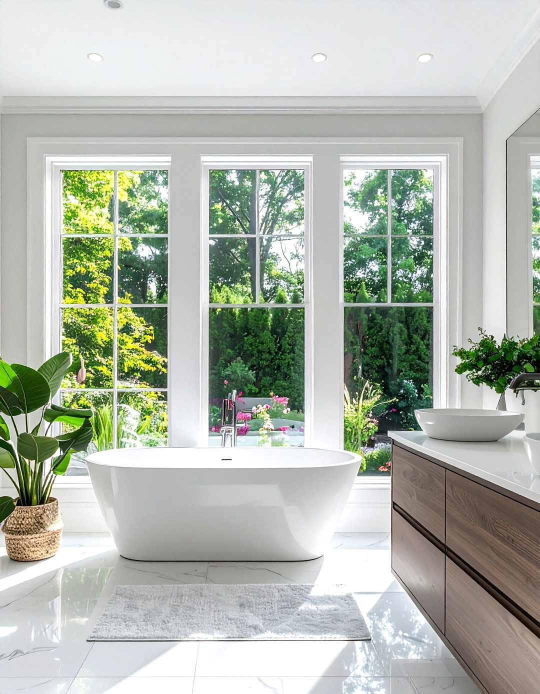 Natural light bathroom windows - 30 Southern bathroom ideas
