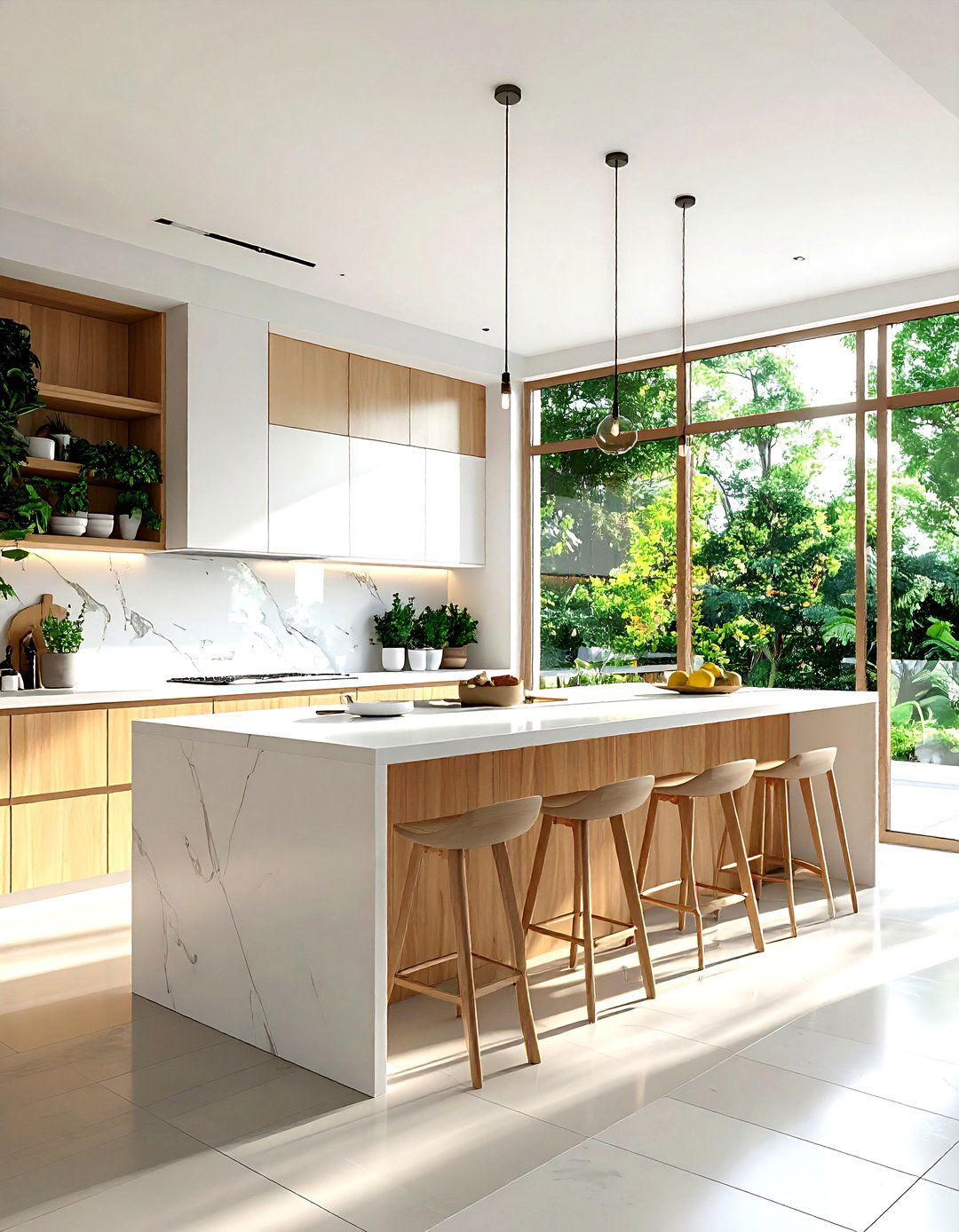 Natural light kitchen - 30 mid-century modern kitchen ideas