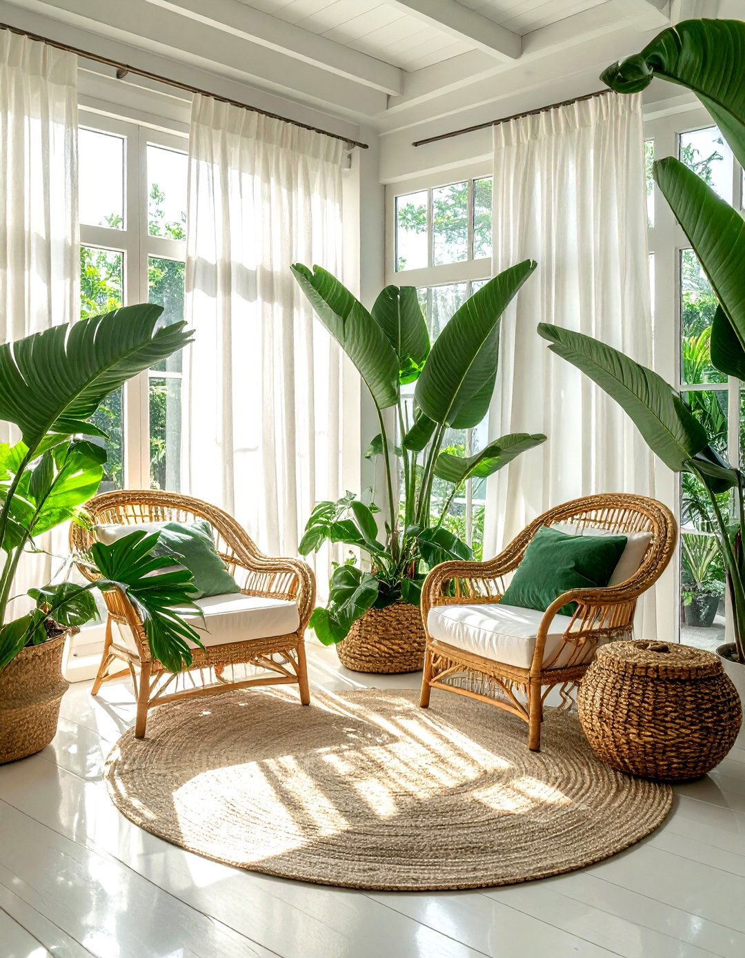 Natural light sunroom - 30 clean decor ideas