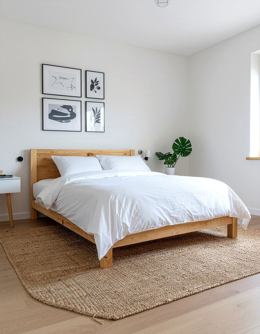 Natural oak bed - 30 Japanese bedroom ideas