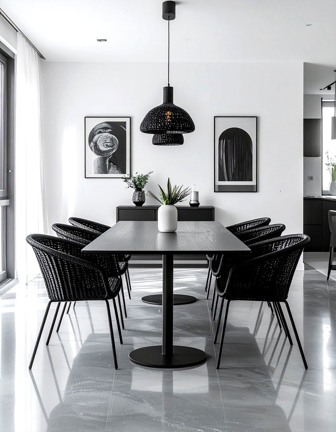 Natural rattan dining chairs - 30 wicker dining chair ideas