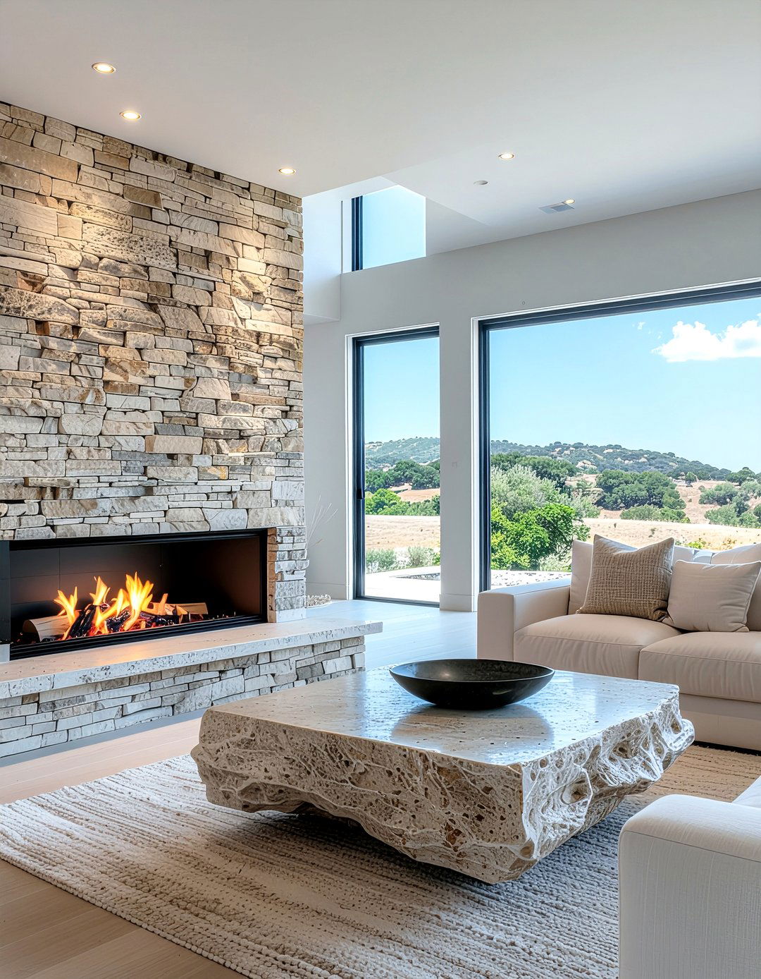 Natural stone accents - 30 essential decor ideas
