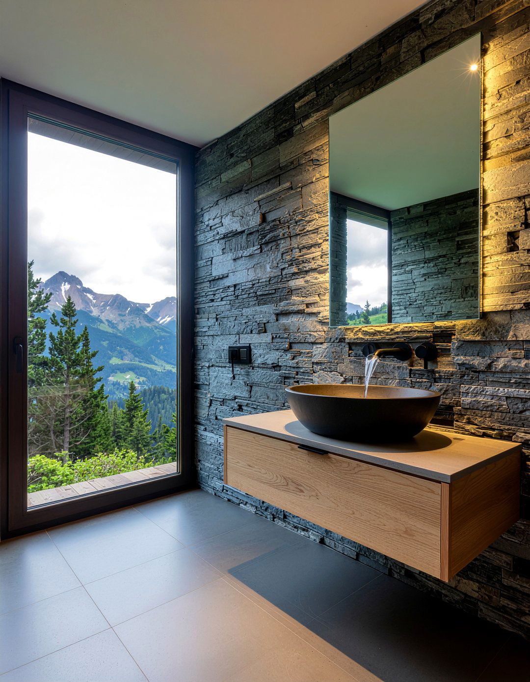 Natural stone bathroom walls - 30 master bath remodel ideas