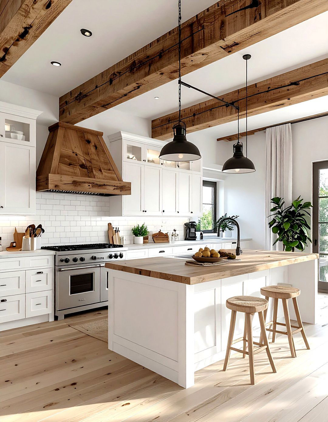 Natural wood accent - 30 long-lasting kitchen ideas