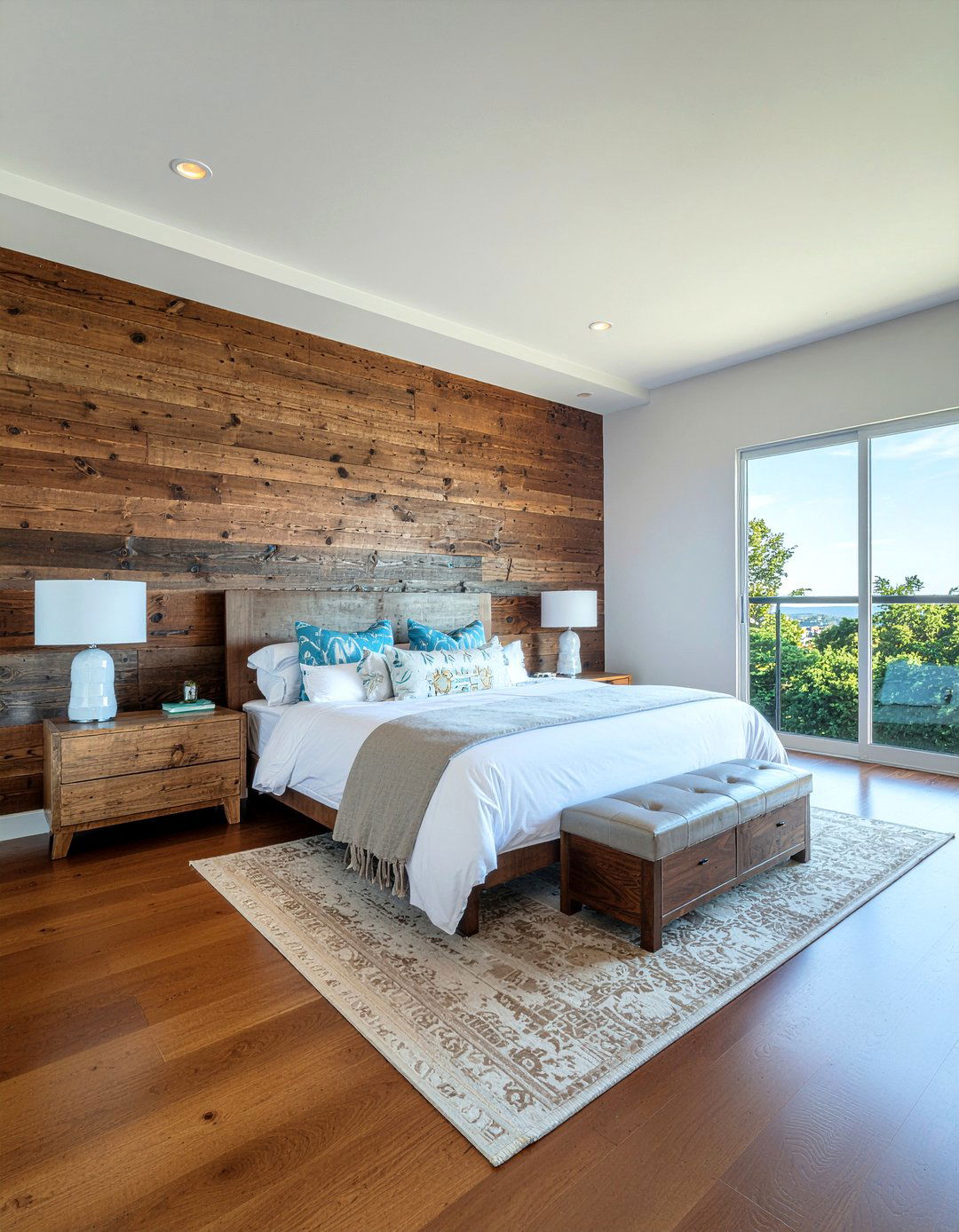 Natural wood accents - 30 wellness bedroom ideas