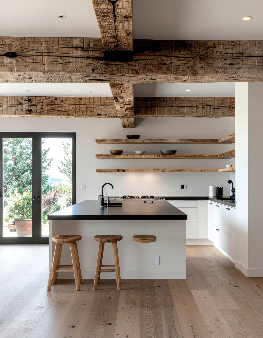 Natural wood accents - 30 kitchen layering ideas