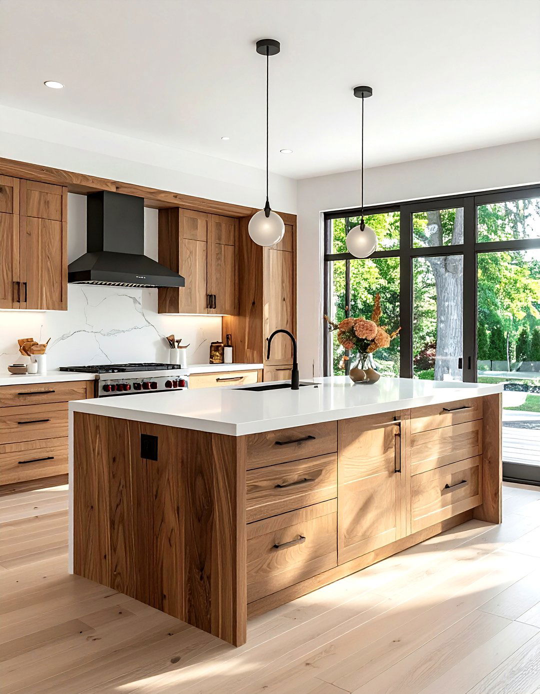 Natural wood cabinets - 30 ranch kitchen ideas