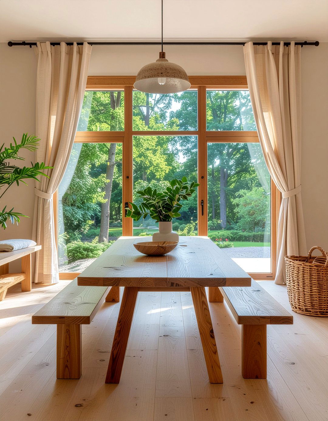 Natural wood dining room - 30 dining area ideas