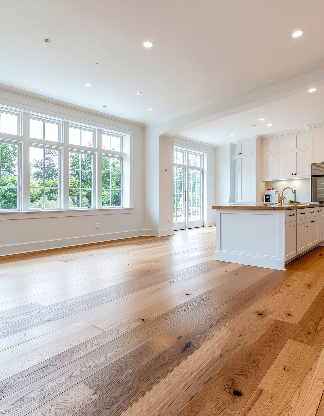Natural wood flooring - 30 modern farmhouse kitchen ideas