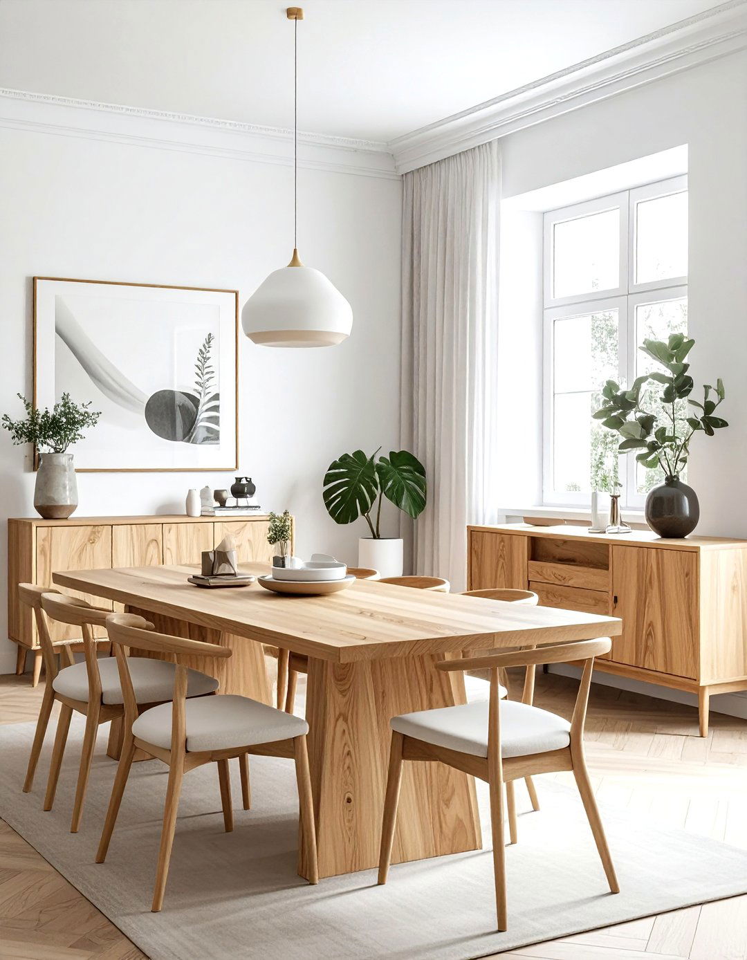 Natural wood furniture - 30 Real Simple decor ideas
