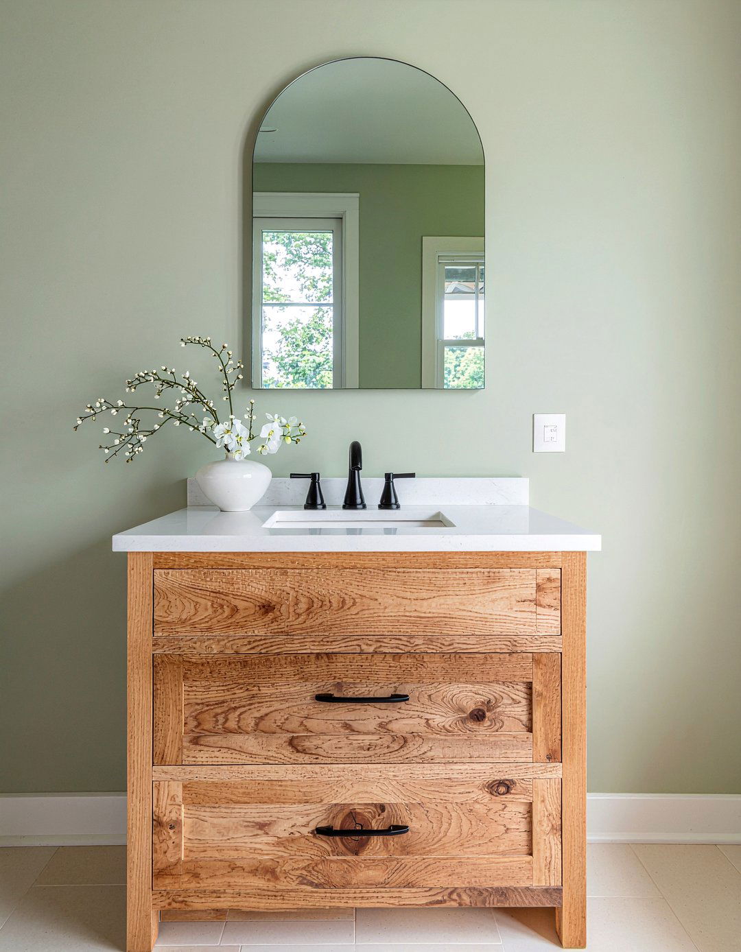 Natural wood vanity - 30 bathroom classic element ideas