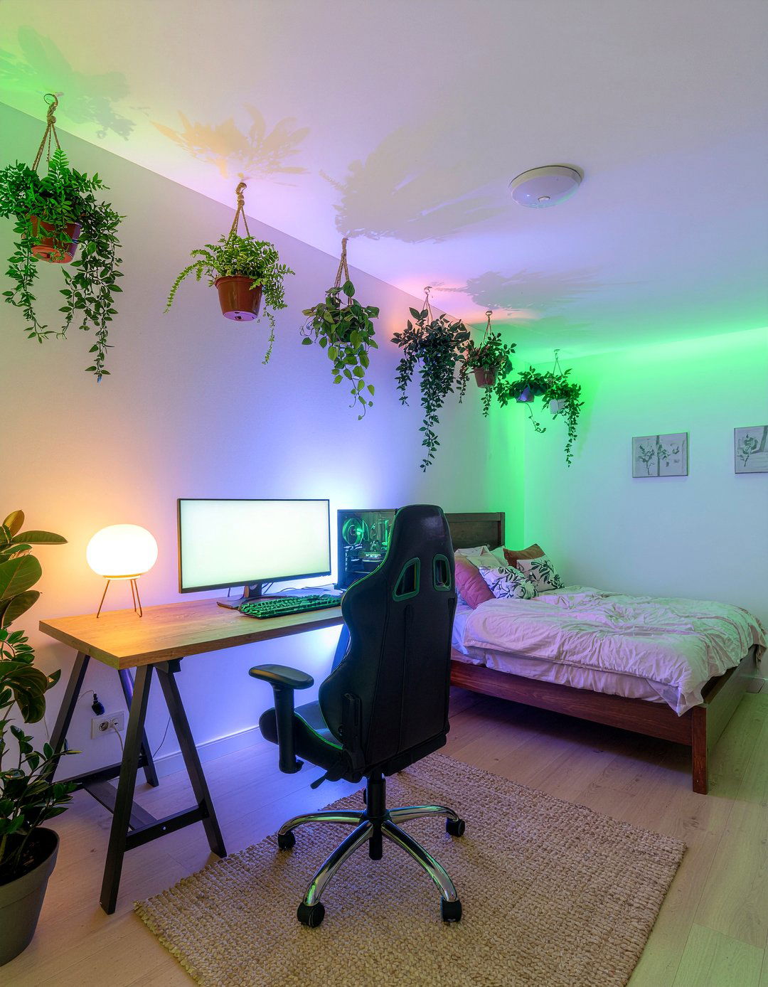 Nature Inspired Gaming Room - 30 video game bedroom ideas