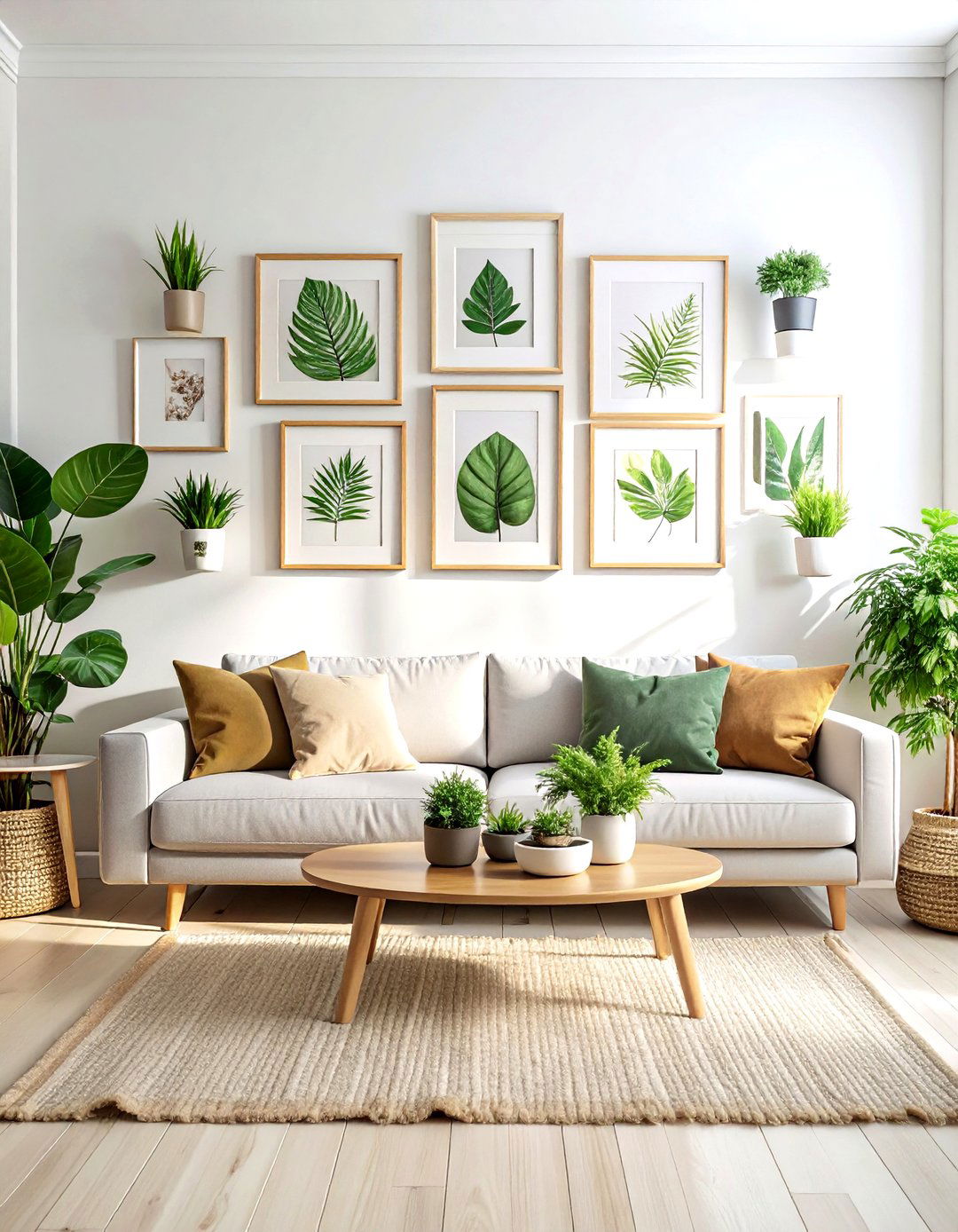 Nature gallery wall - 30 botanical decor ideas
