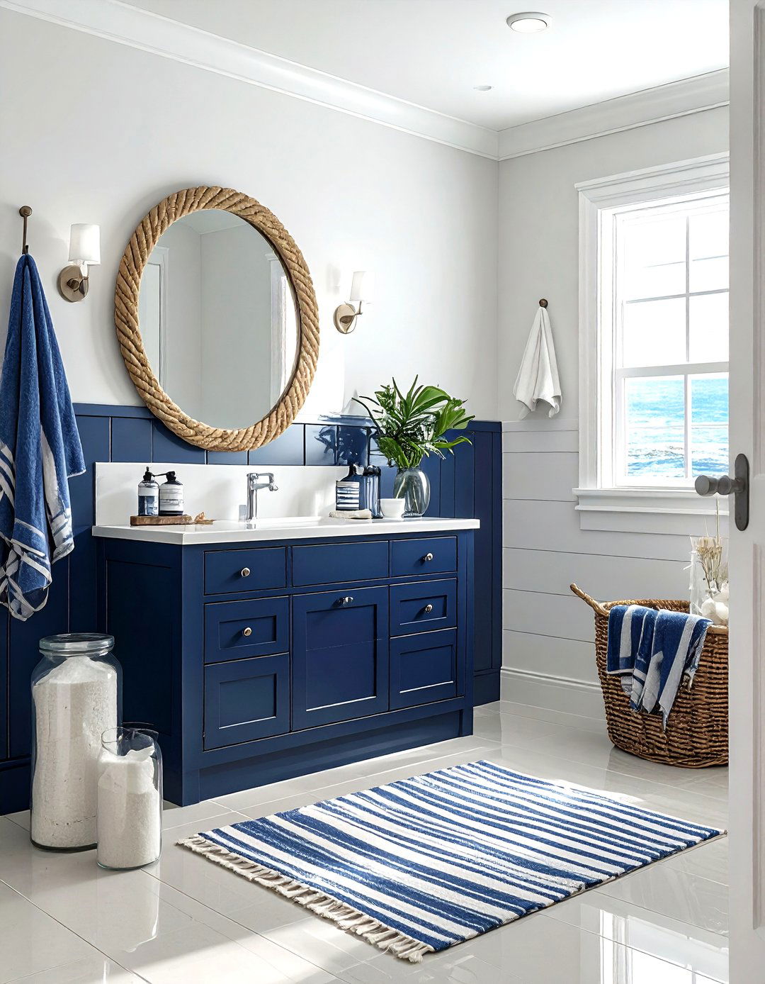 Nautical Bathroom - 30 ocean decor ideas