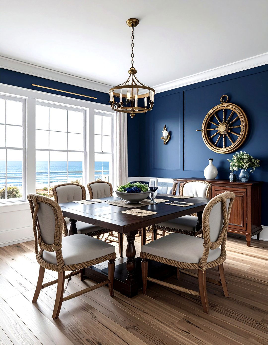 Nautical Dining Room - 30 coastal dining room ideas