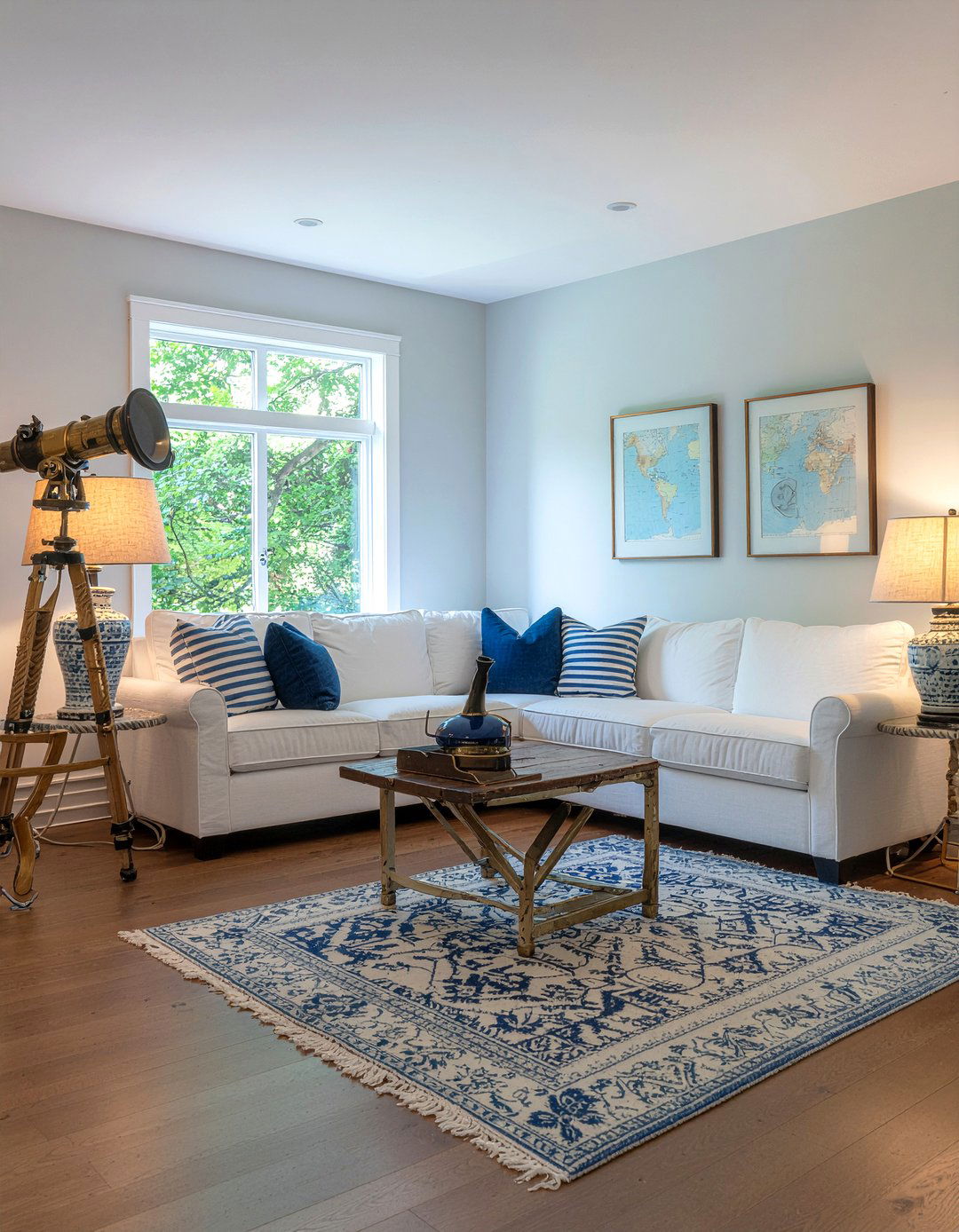 Nautical Interior Details - 30 lake house living room ideas