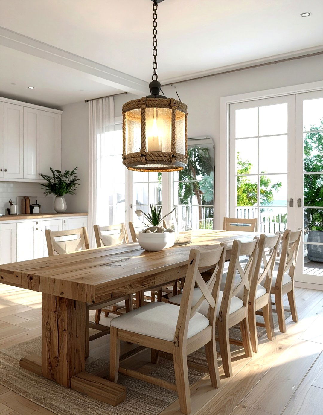 Nautical Light Fixture - 30 Nantucket dining room ideas