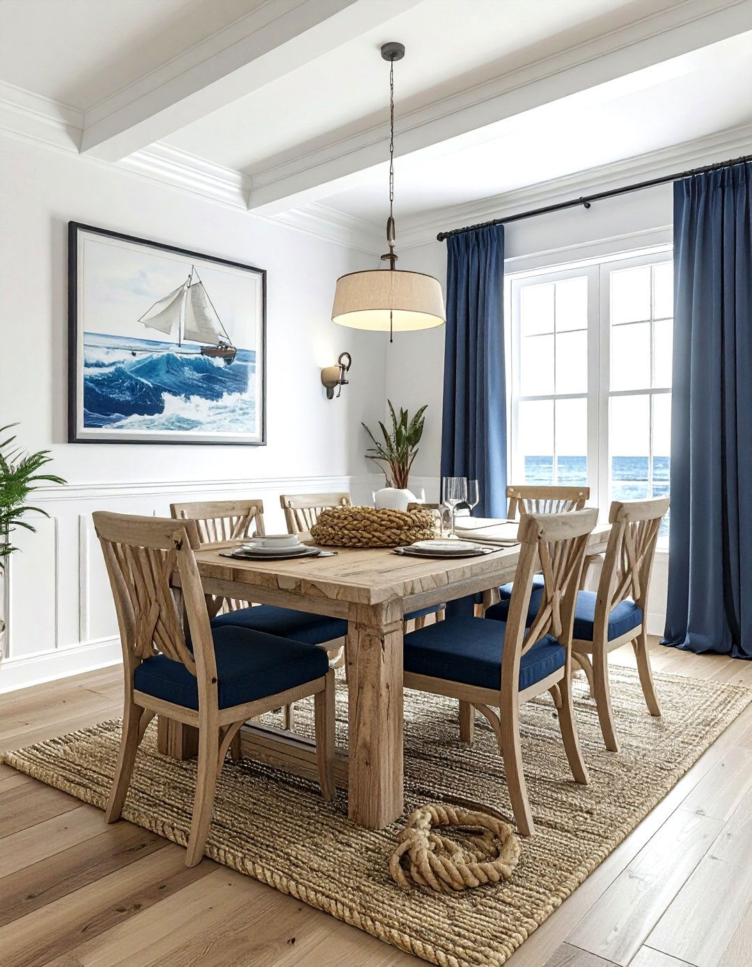 Nautical Rope Accessory - 30 Palm Beach dining room ideas