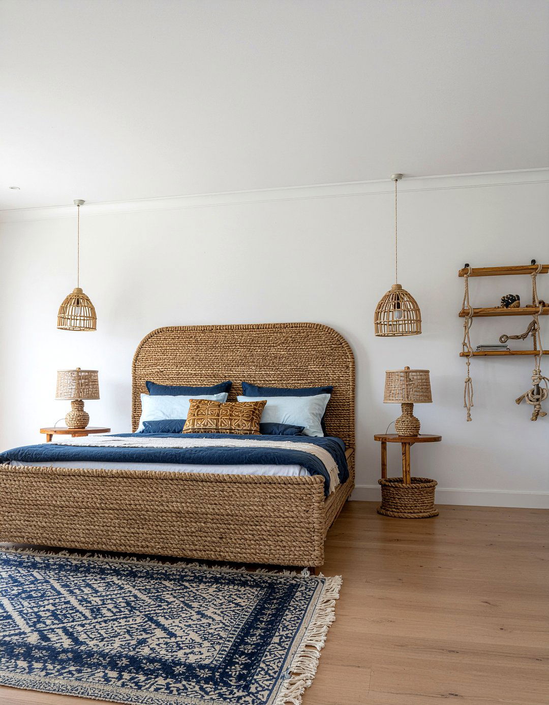 Nautical Rope Decor - 30 ocean themed bedroom ideas