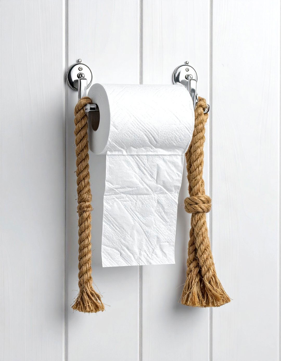Nautical Rope Toilet Paper Holder - 30 toilet paper holder ideas
