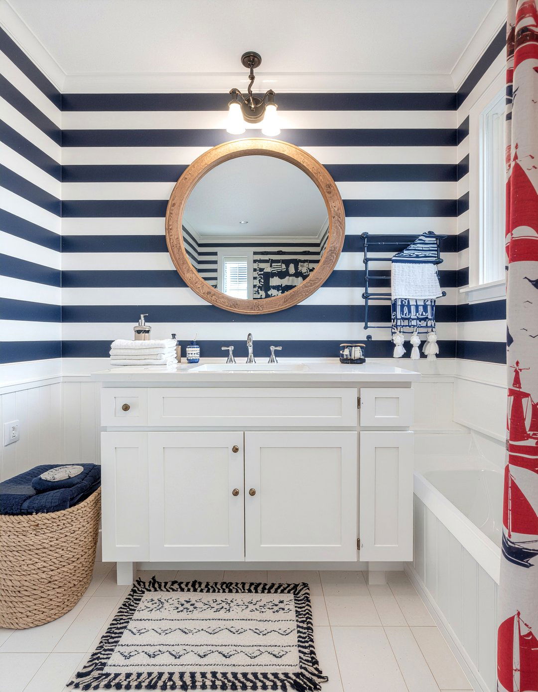 Nautical bathroom decor - 30 kids bathroom ideas