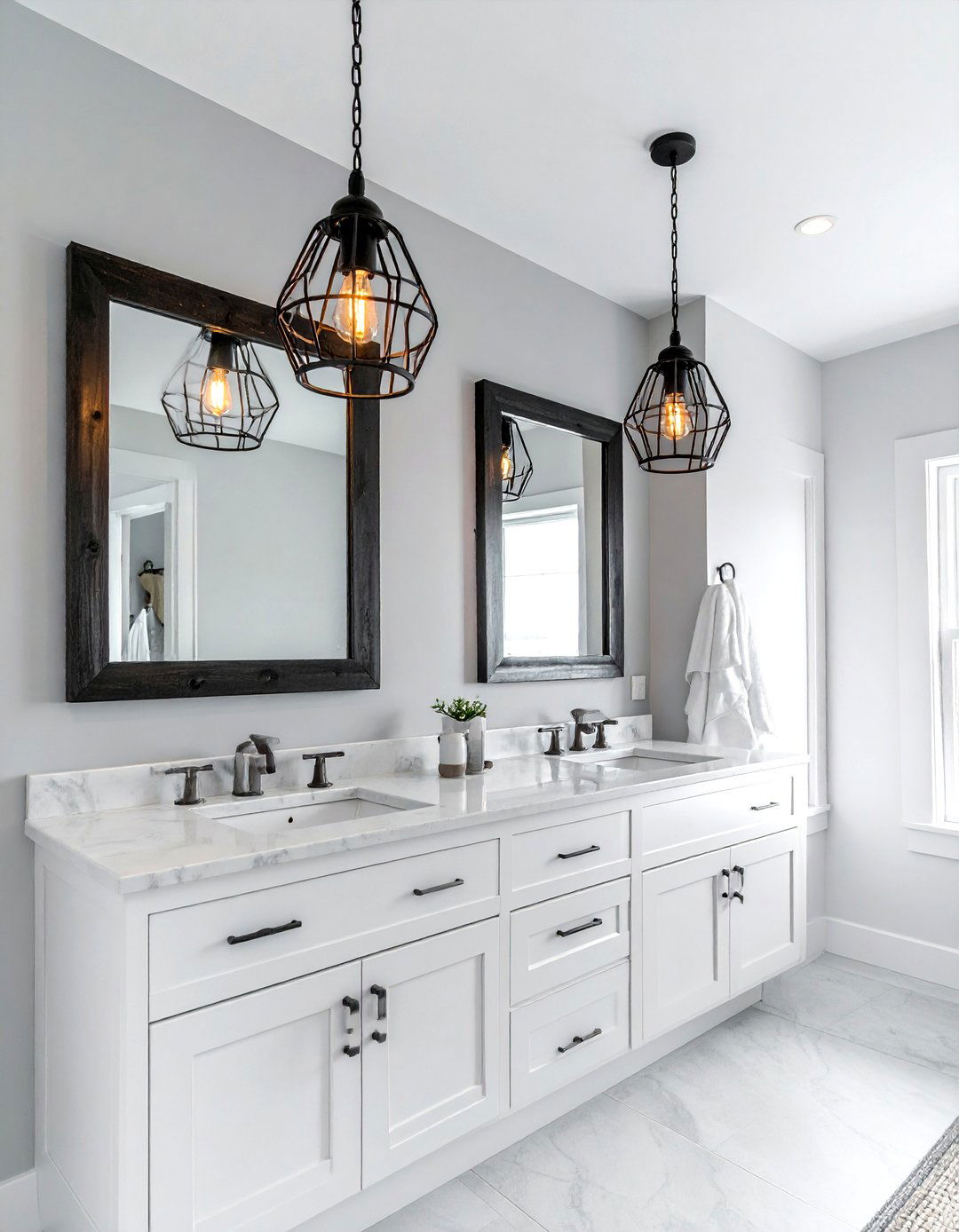Nautical pendant lighting - 30 coastal bathroom ideas