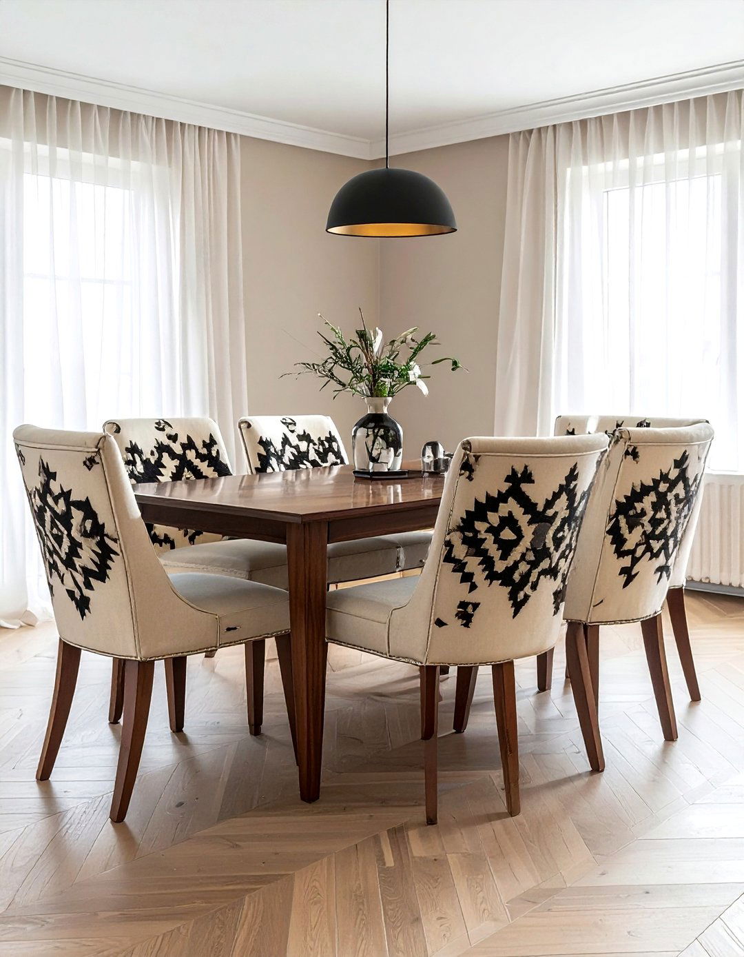 Navajo Pattern Upholstery - 30 Southwestern dining room ideas
