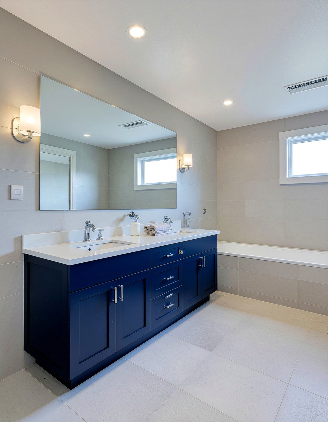 Navy And Gray Bathroom - 30 navy bathroom ideas