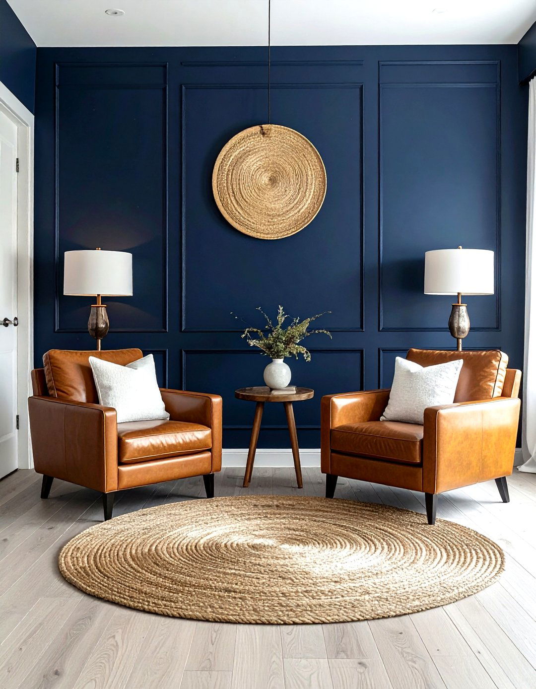 Navy And Tan Room - 30 navy and white living room ideas