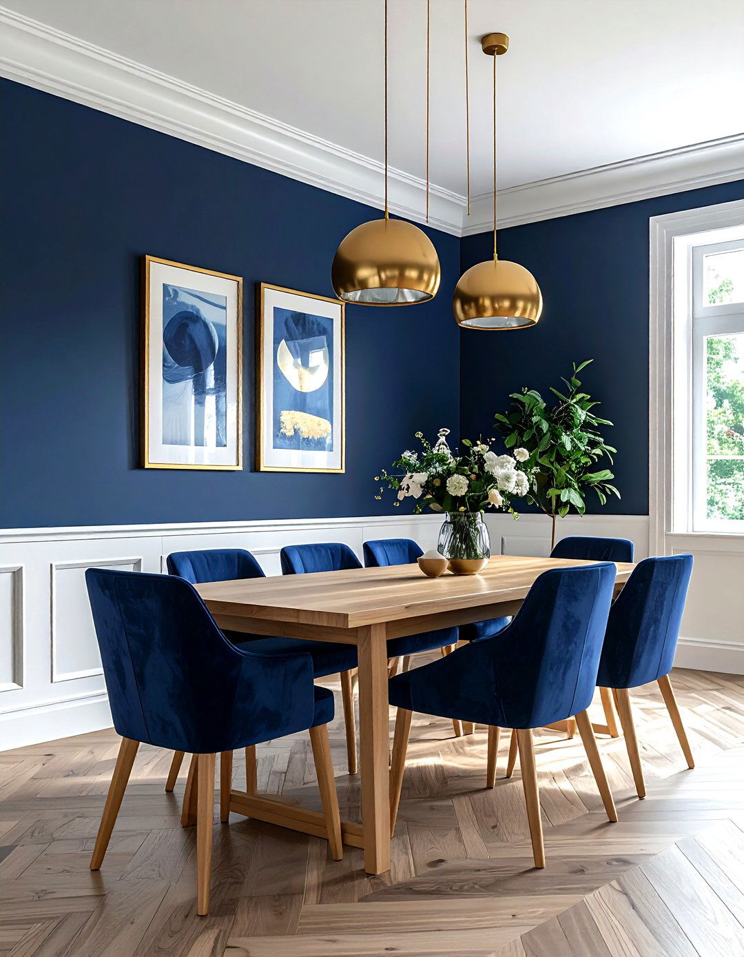 Navy Blue Accent Wall - 30 Property Brothers decor ideas