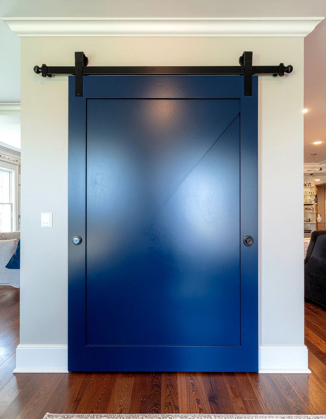 Navy Blue Barn Door - 30 bedroom barn doors