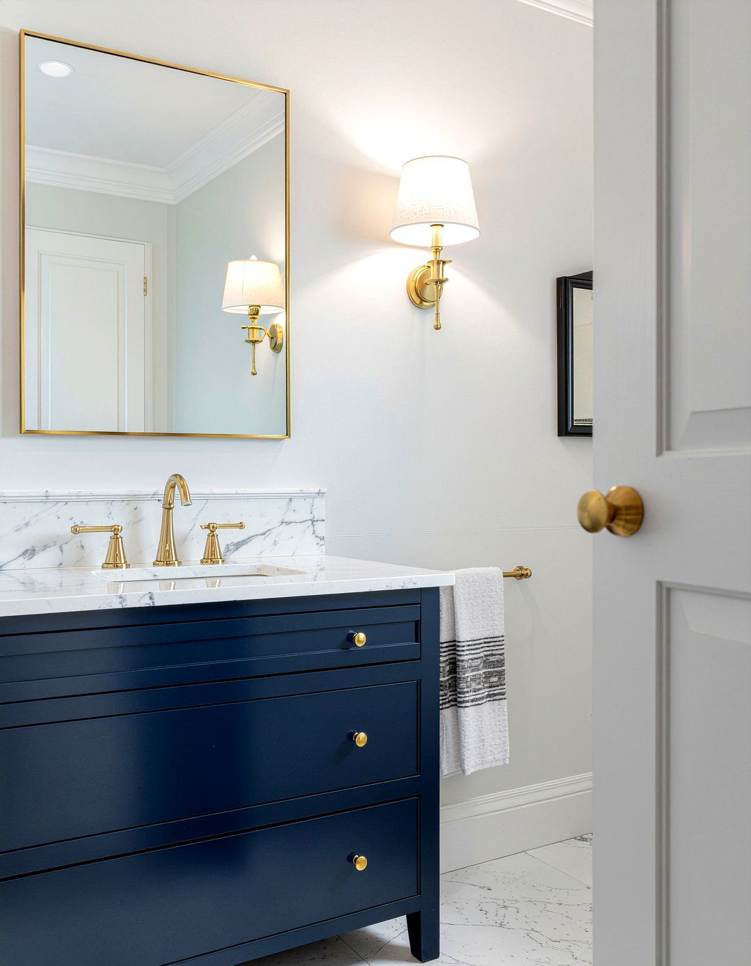 Navy Blue Bathroom Cabinet - 30 bathroom cabinet ideas