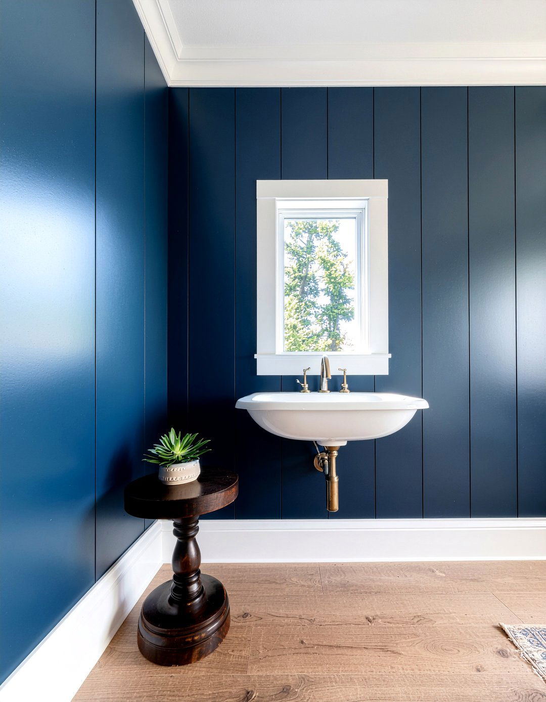 Navy Blue Beadboard Bathroom - 30 navy blue bathroom ideas