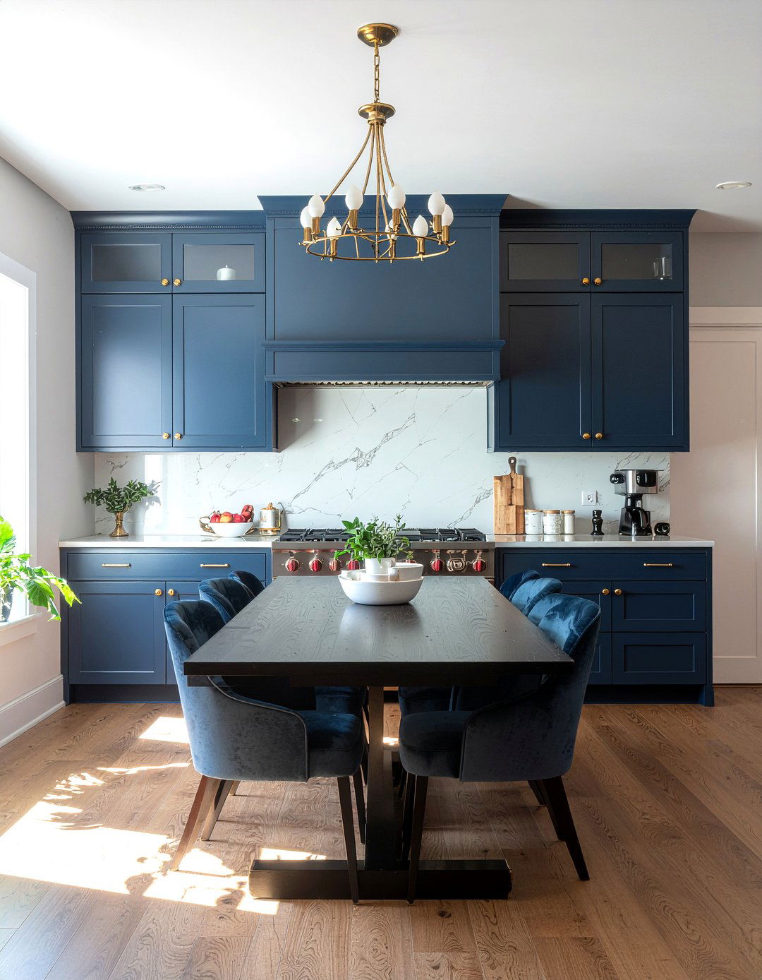 Navy Blue Built In Cabinets - 30 navy dining room ideas