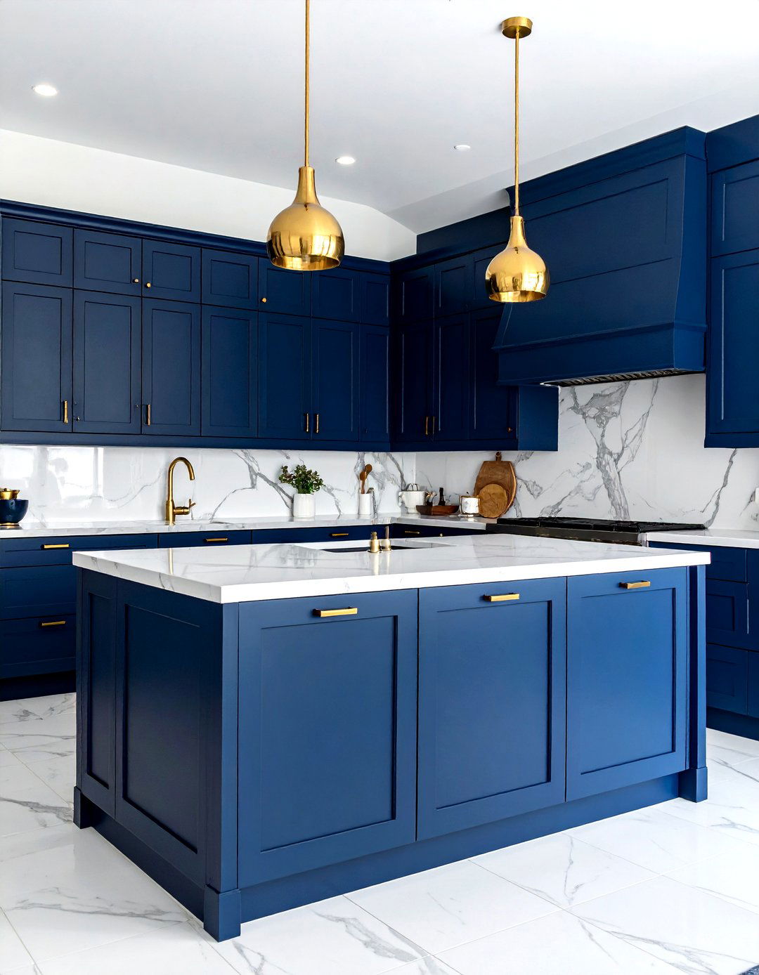 Navy Blue Cabinets - 30 timeless kitchen ideas