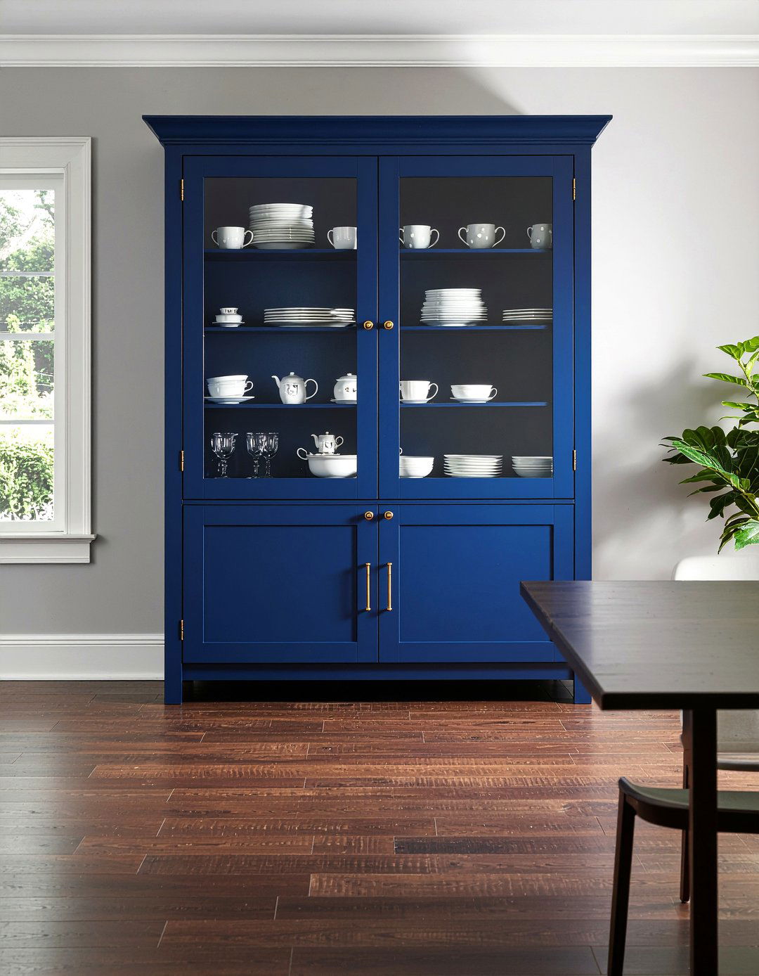 Navy Blue China Cabinet - 30 dining room china cabinet ideas