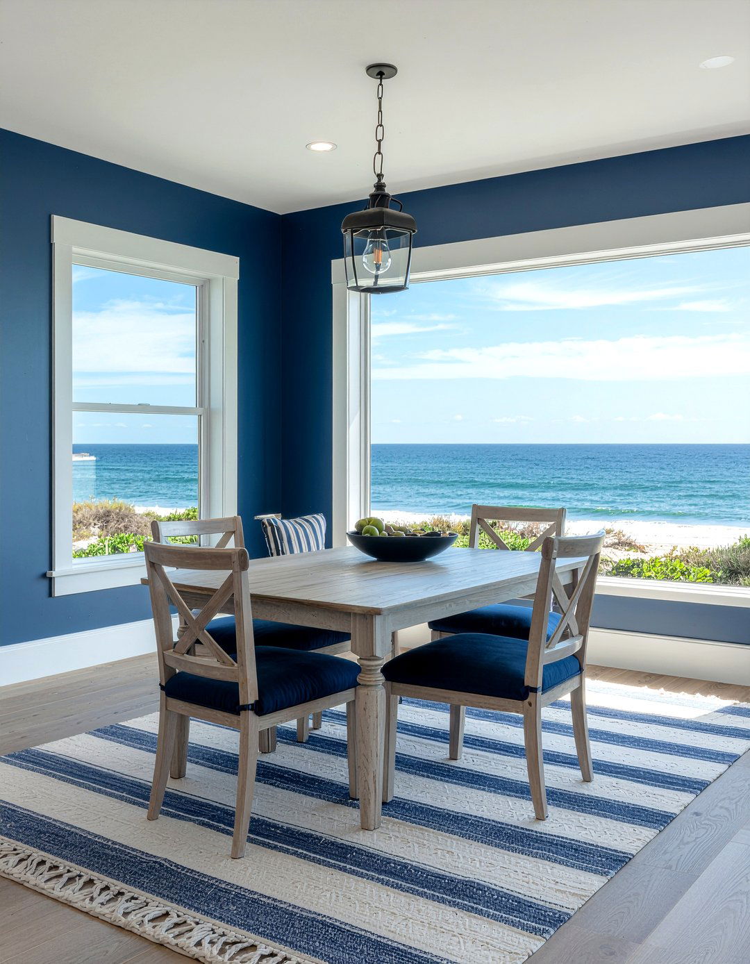 Navy Blue Coastal Decor - 30 navy blue dining room ideas