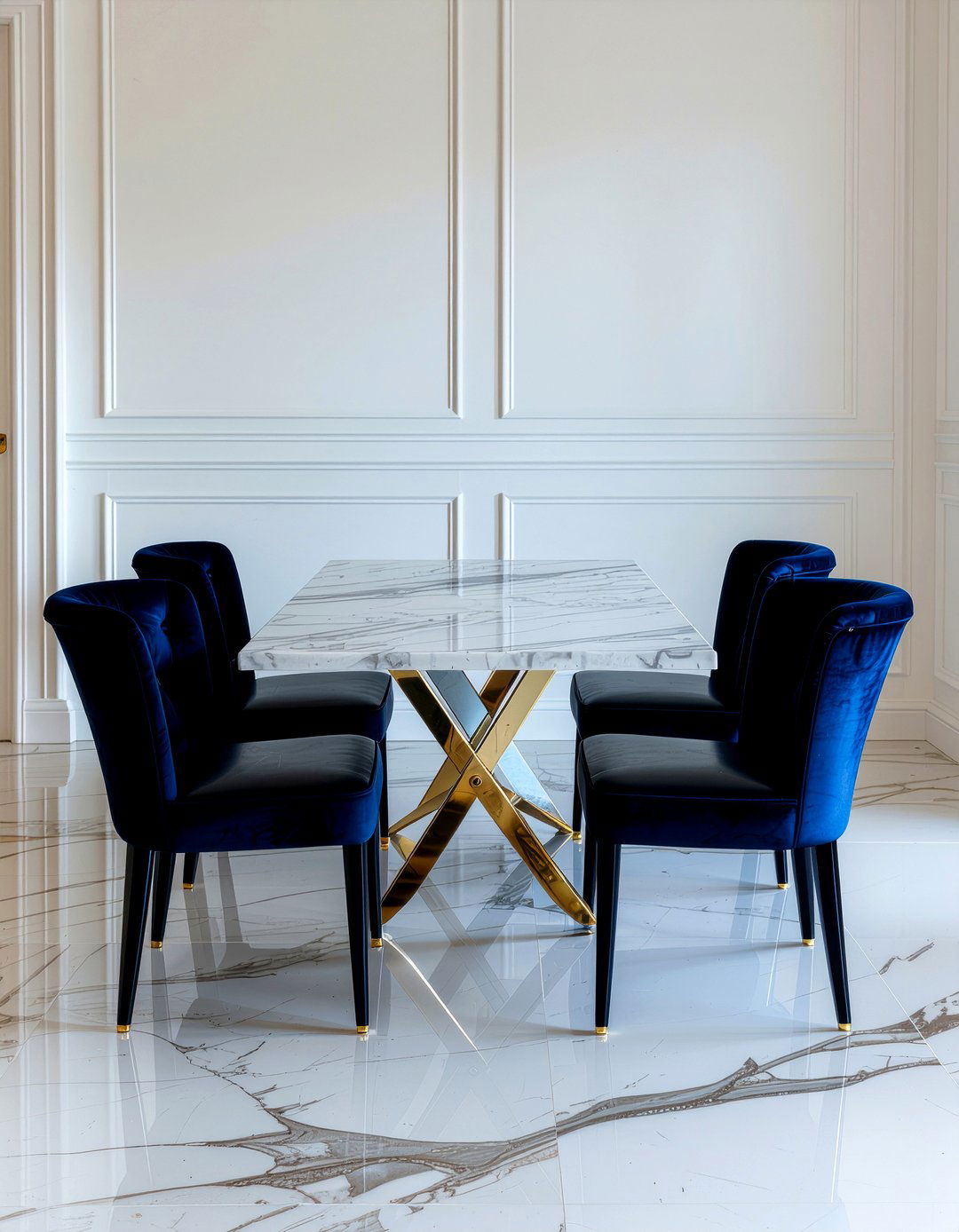 Navy Blue Dining Chair - 30 cross back dining chair ideas