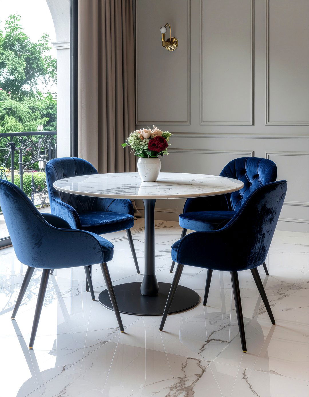 Navy Blue Dining Chairs - 30 California dining room ideas