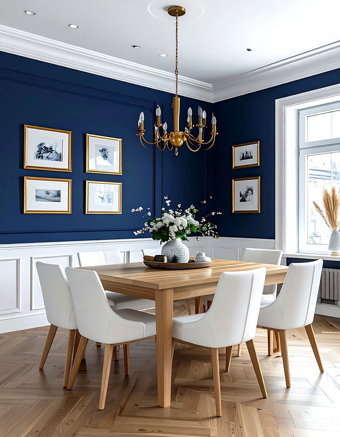 Navy Blue Dining Room - 30 dining room paint color ideas