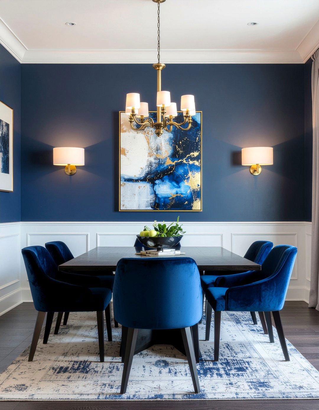 Navy Blue Dining Room Walls - 30 Georgetown dining room ideas