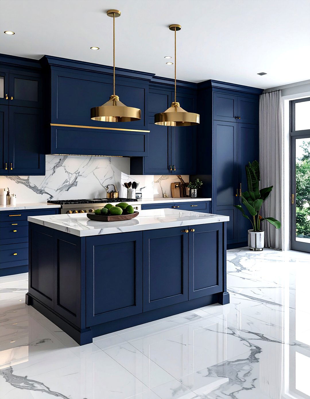 Navy Blue Dutch Door - 30 kitchen Dutch door ideas