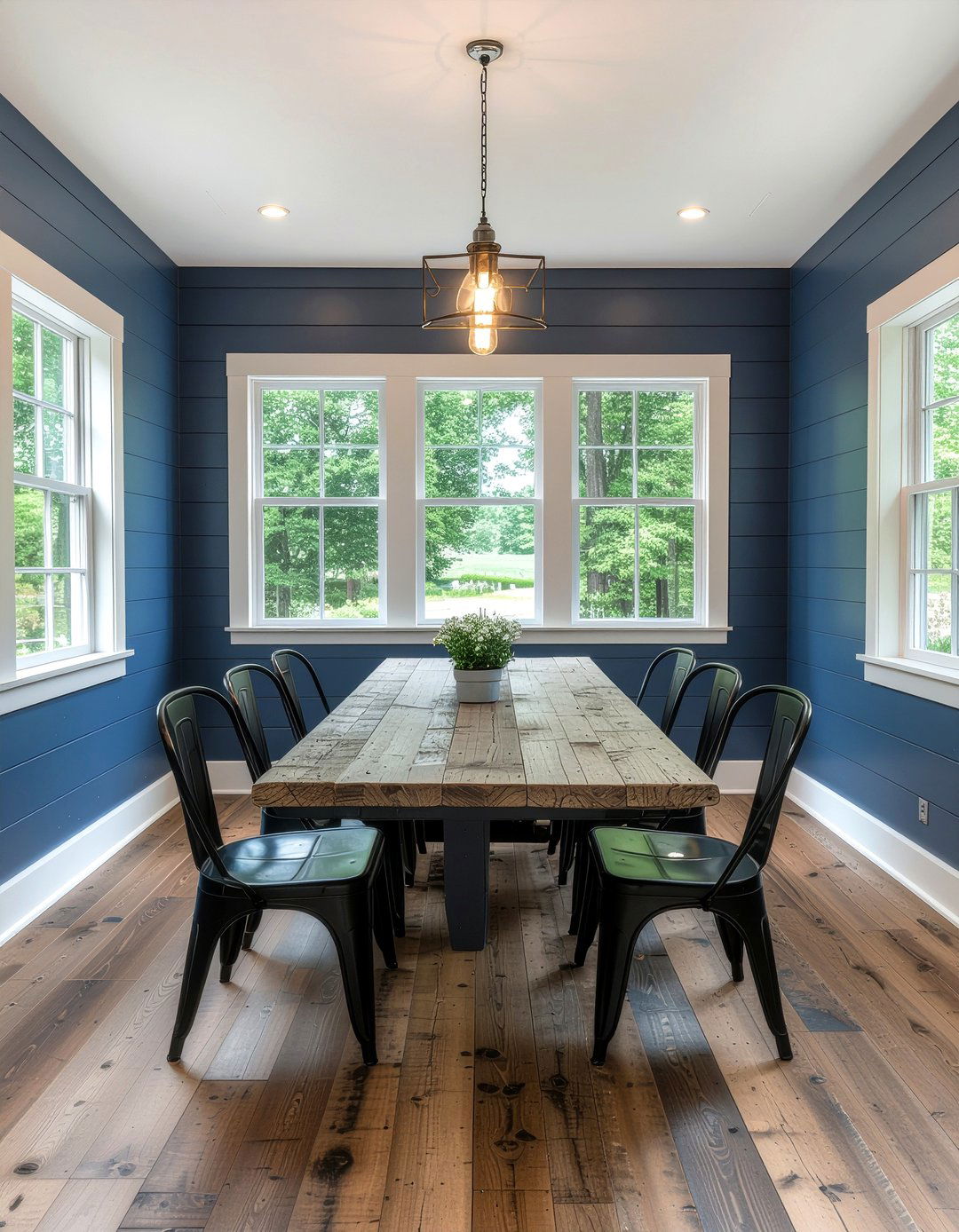 Navy Blue Farmhouse Dining Room - 30 navy dining room ideas