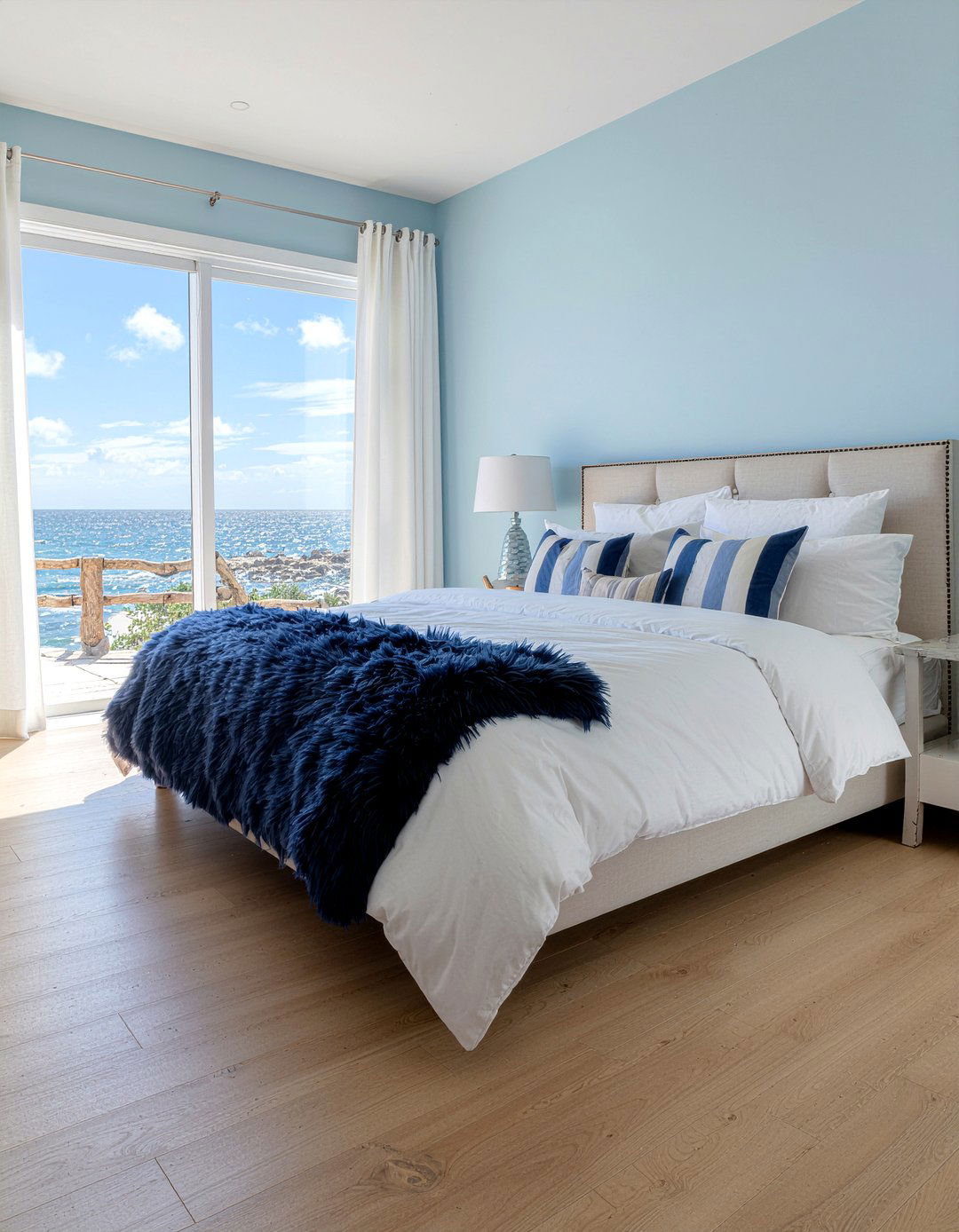 Navy Blue Faux Fur Throw - 30 bedroom faux fur throws