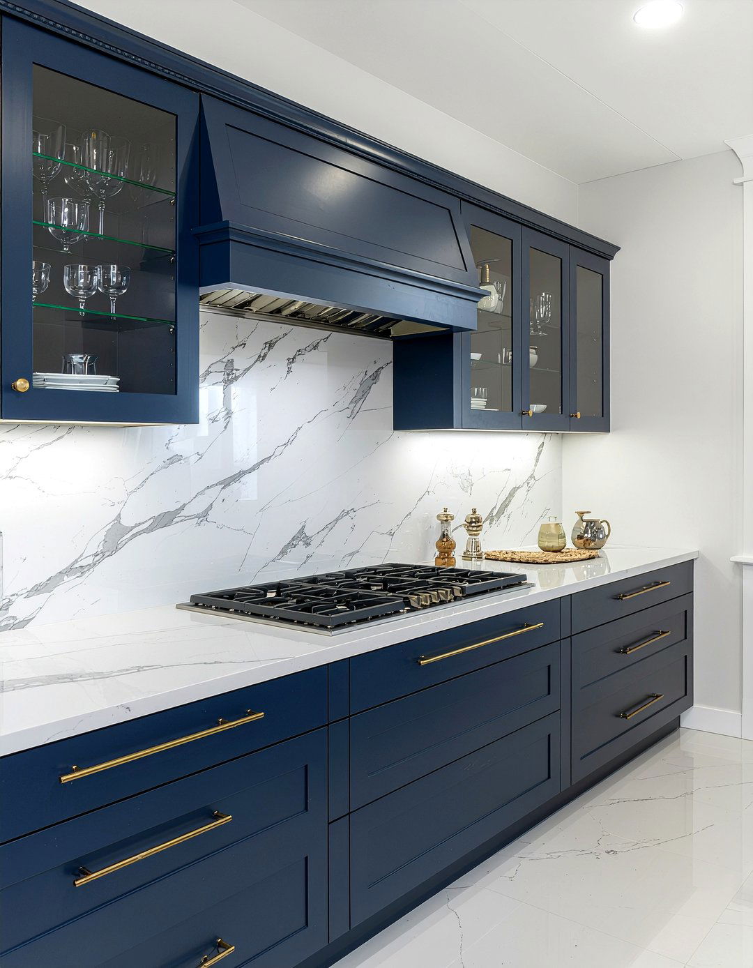 Navy Blue Kitchen Cabinet - 30 kitchen china cabinet ideas