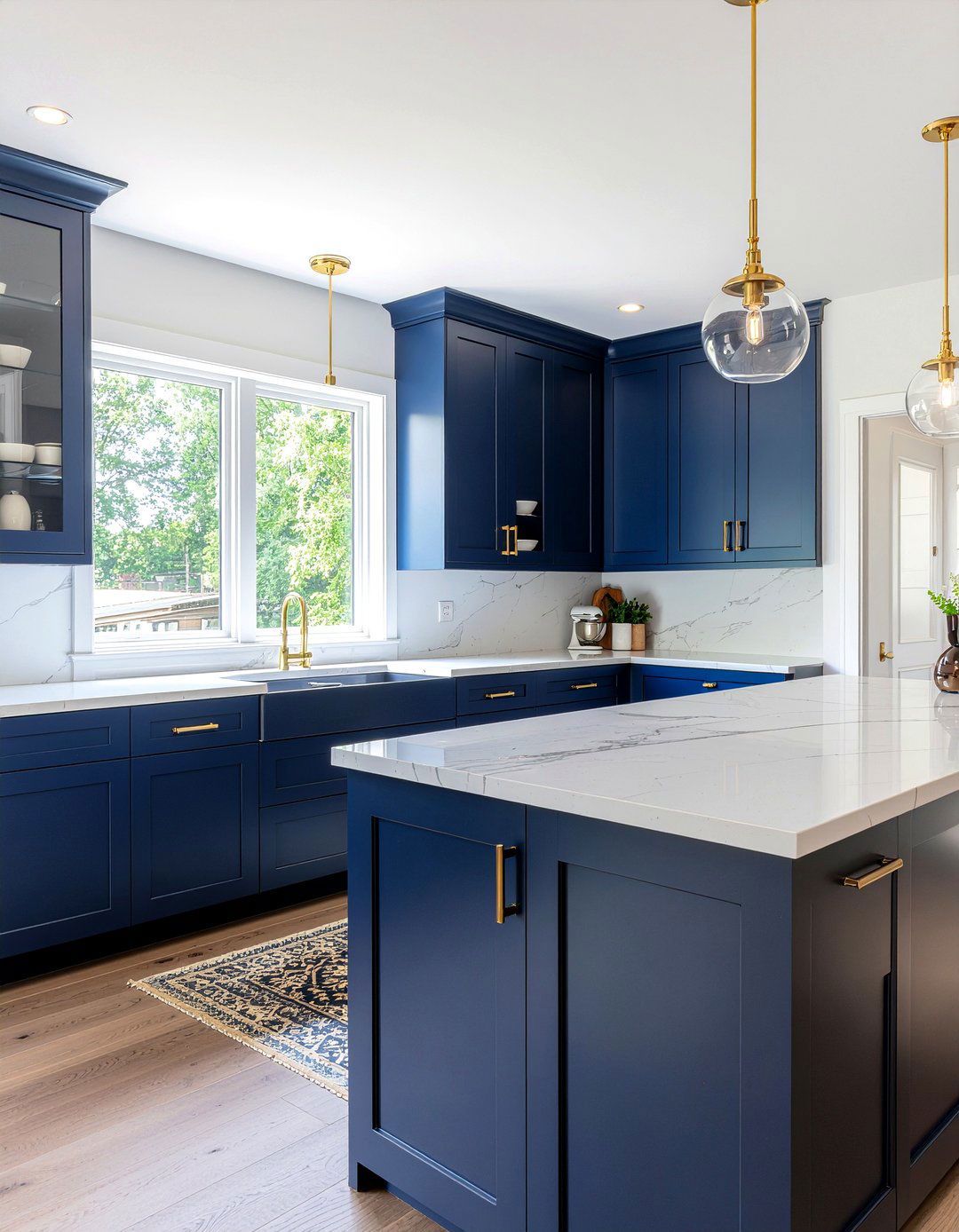 Navy Blue Kitchen Cabinets - 30 blue kitchen ideas