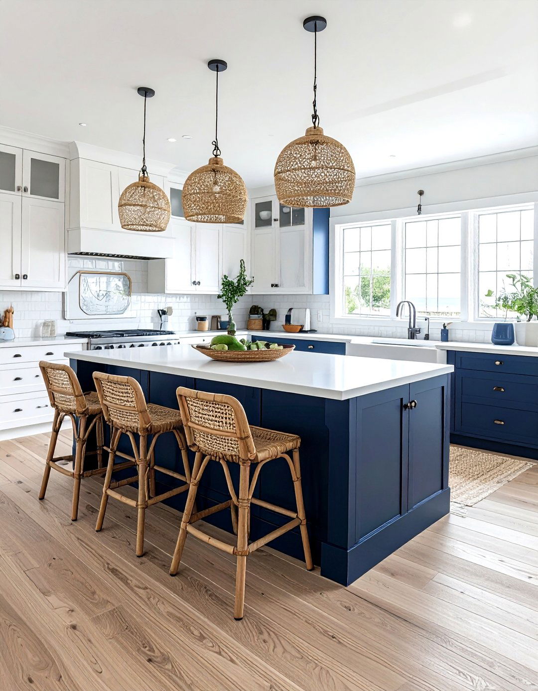 Navy Blue Kitchen Coastal Style - 30 navy blue kitchen ideas