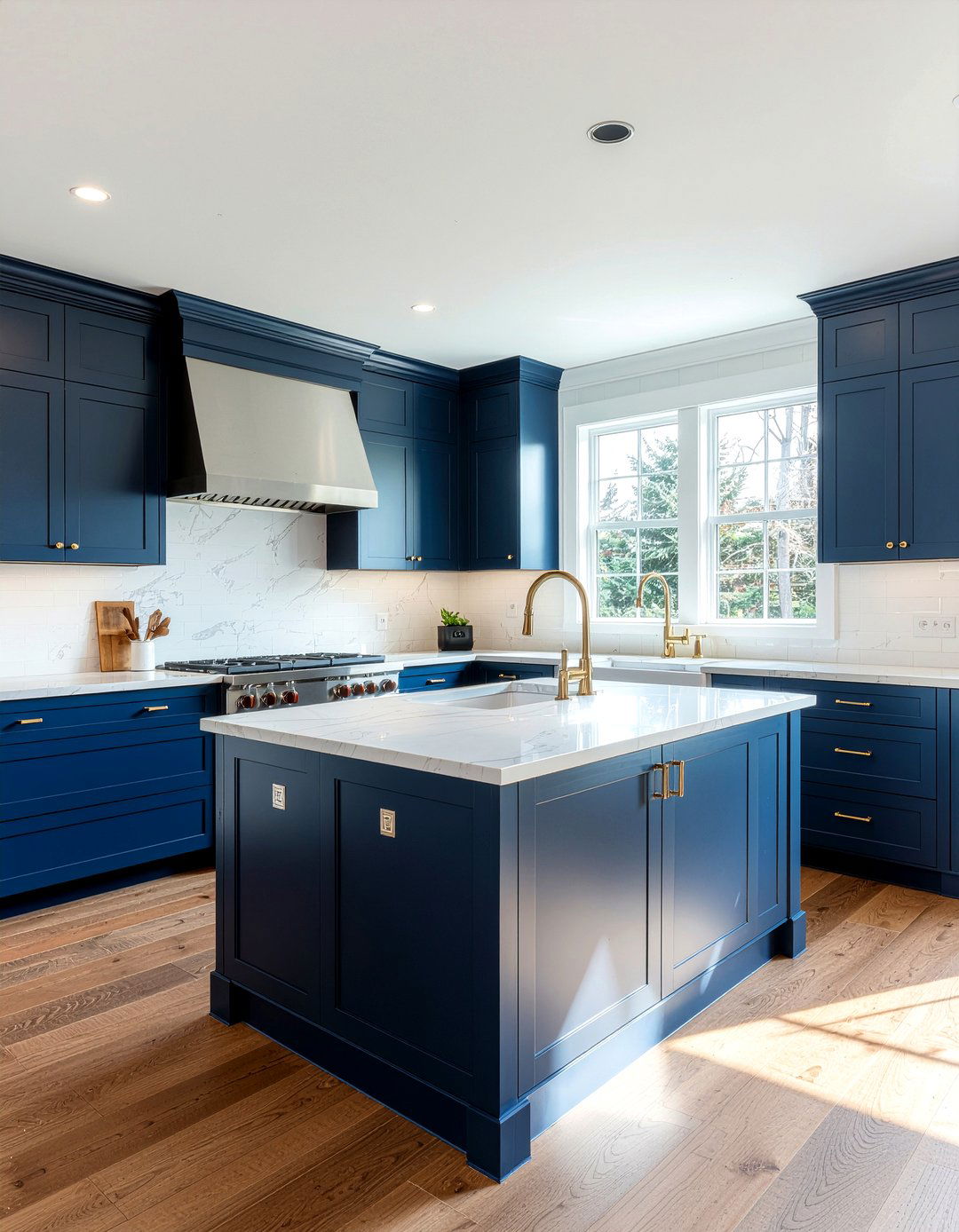 Navy Blue Kitchen Island With Sink - 30 kitchen island with sink ideas
